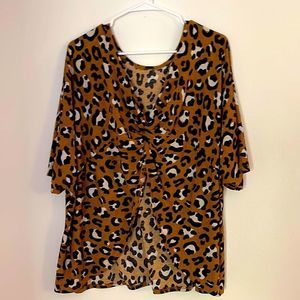 Honey me Womens leapord print top